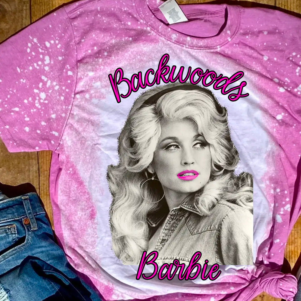 Dolly Parton Backwood Barbie Bleached T-Shirt
