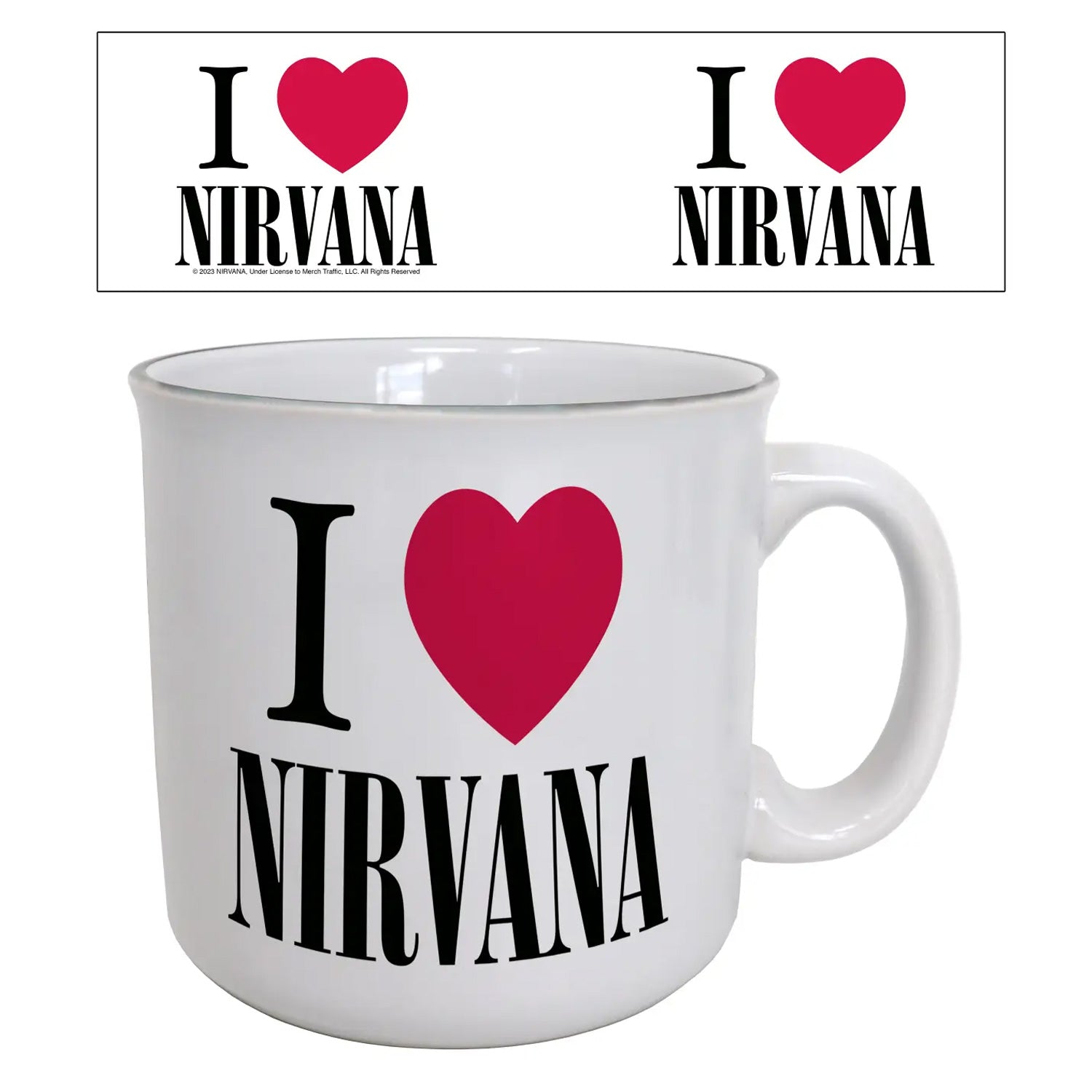 I Love Nirvana Camper Mug