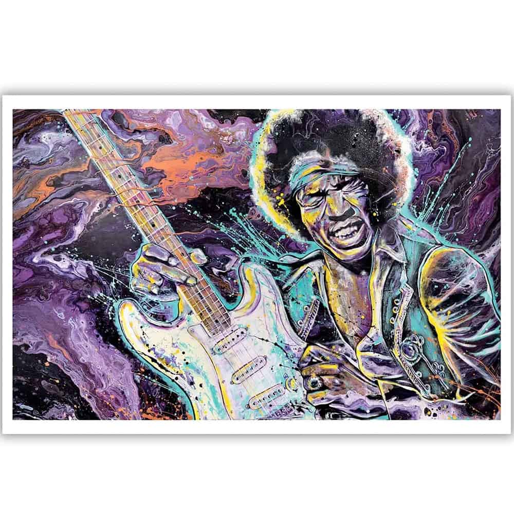 Jimi Hendrix Purple Haze Art Print – Deaf Man Vinyl