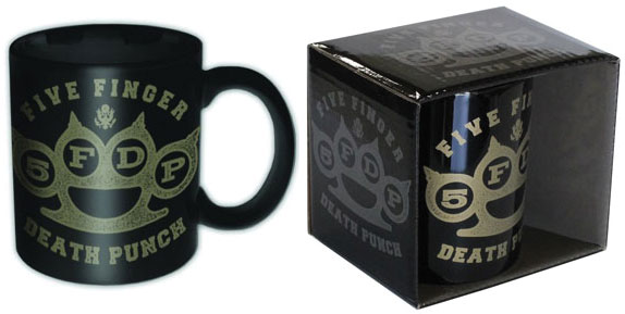 Five Finger Death Punch Brass Knuckle Mug – Deaf Man Vinyl