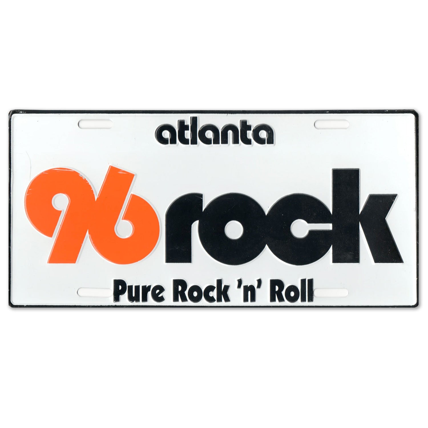 Atlanta 96Rock License Plate – Deaf Man Vinyl