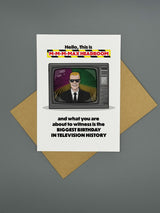 Max Headroom Birthday Card