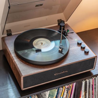 Crosley Stave Record Player (Walnut/Gold)