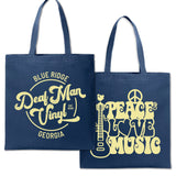 Deaf Man Vinyl Retro Tote Bag