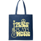 Deaf Man Vinyl Retro Tote Bag