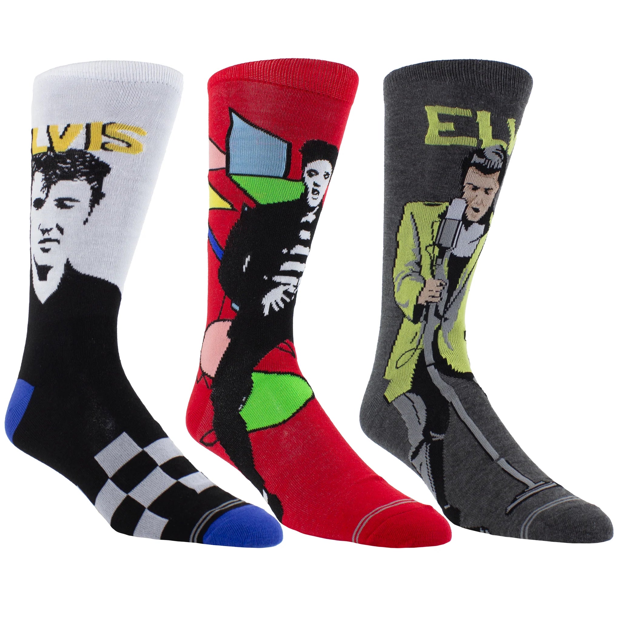 Elvis Guitar Tin 3-Pack Socks – Deaf Man Vinyl