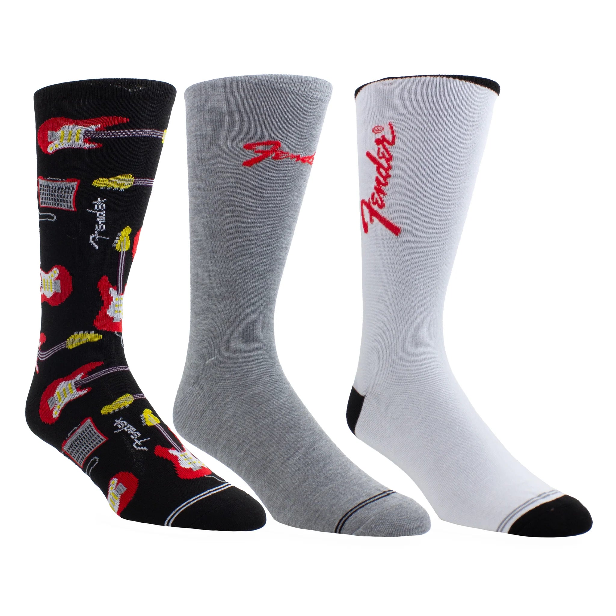 Fender Guitar Tin 3-Pack Socks