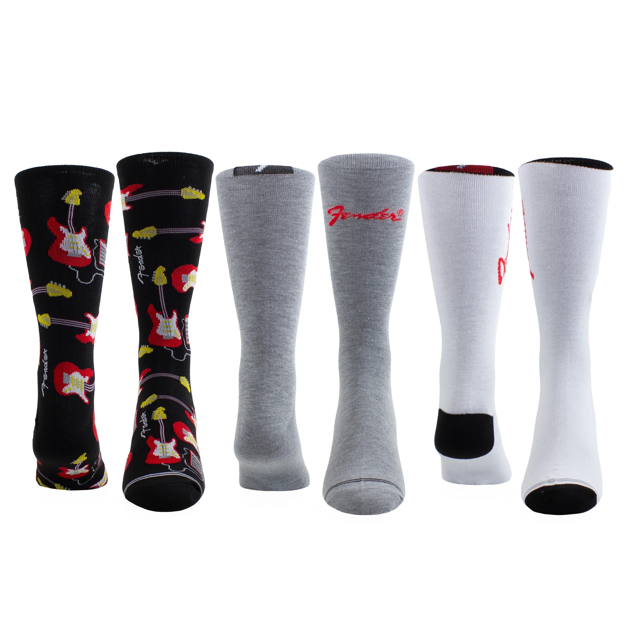 Fender Guitar Tin 3-Pack Socks