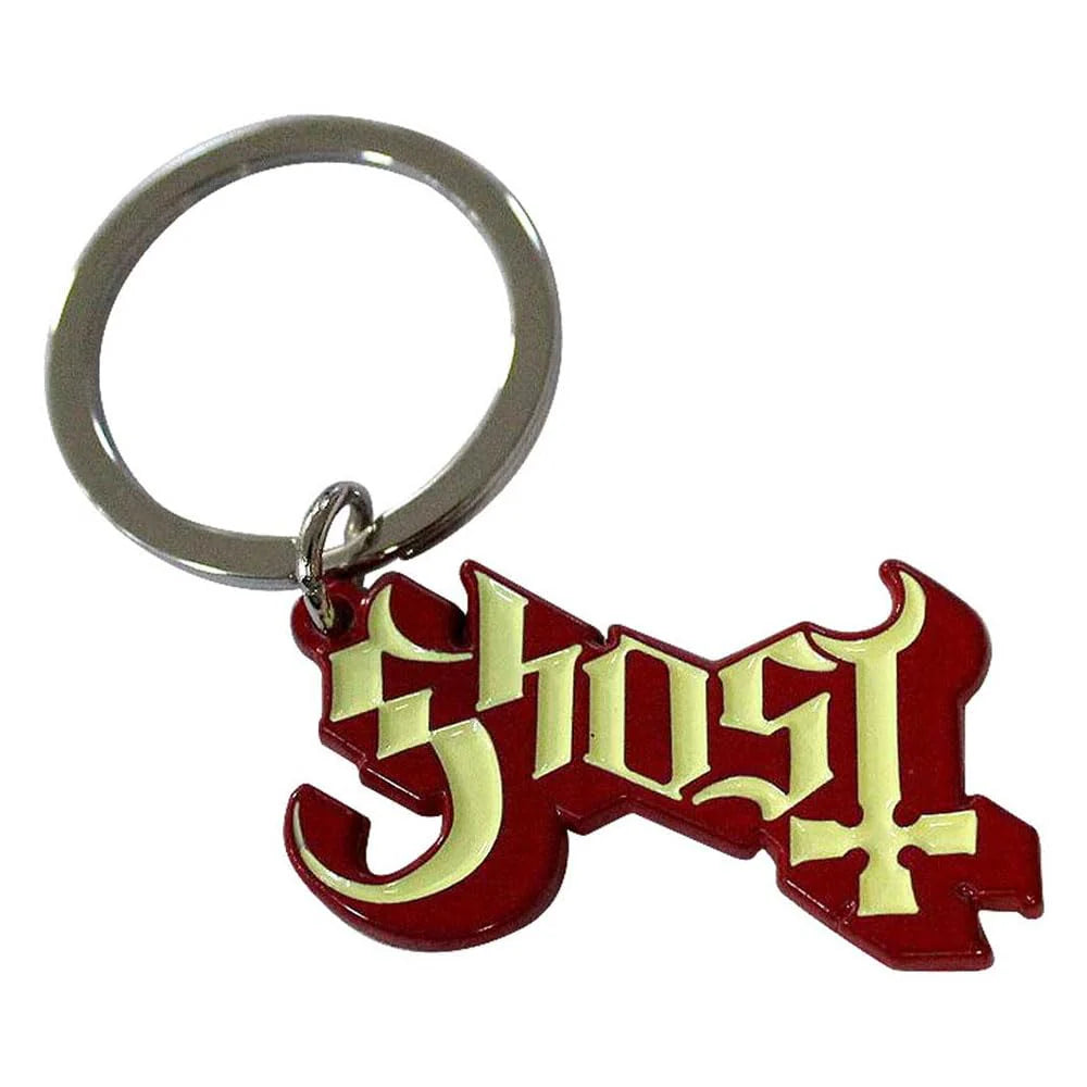 Ghost Red Logo Keychain – Deaf Man Vinyl