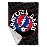 Rocksax Sherpa Fleece Throw Grateful Dead