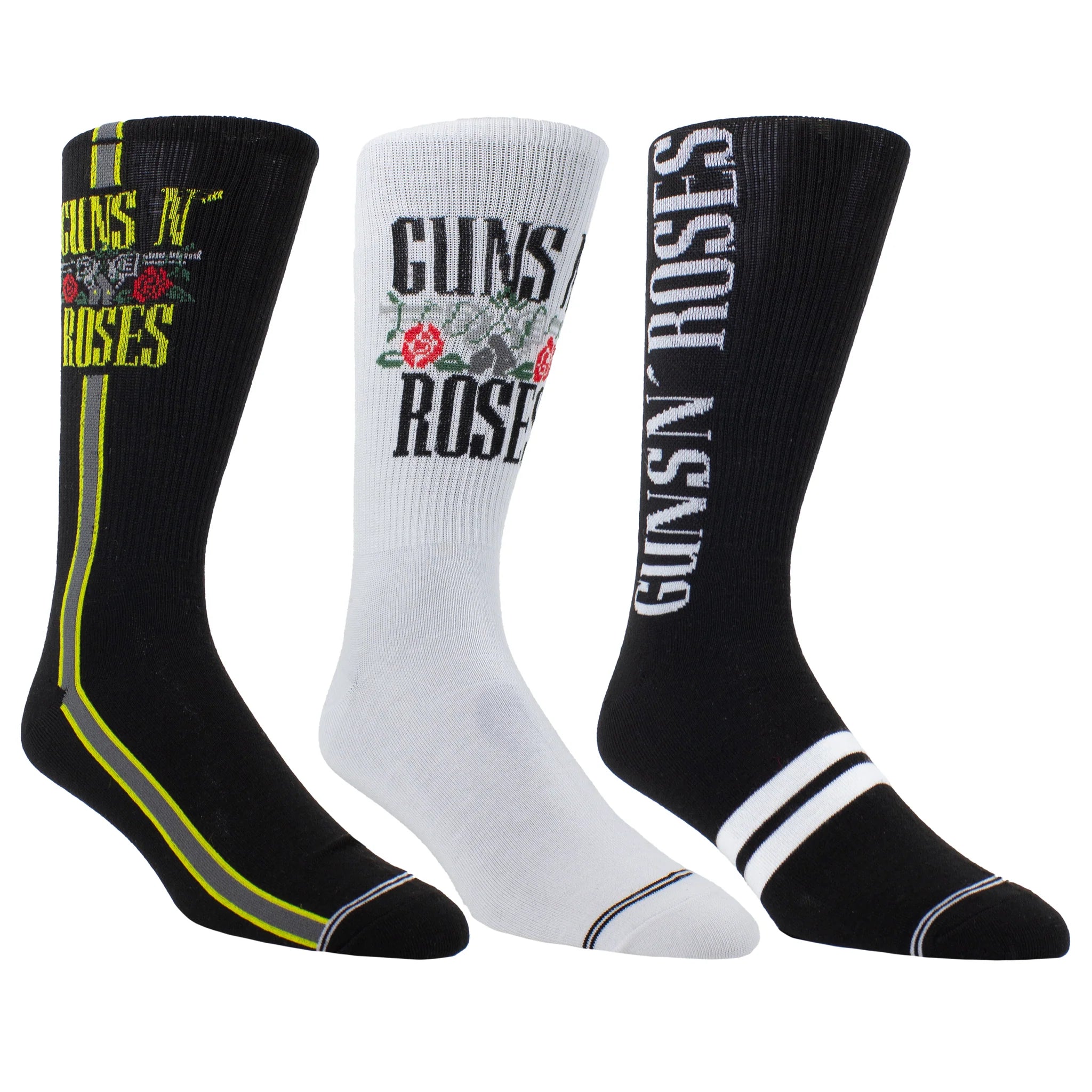 Guns N' Roses Guitar Tin 3-Pack Socks – Deaf Man Vinyl