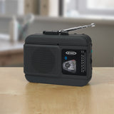 Portable Bluetooth AM/FM Cassette Player/Recorder