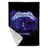 Rocksax Sherpa Fleece Throw Metallica