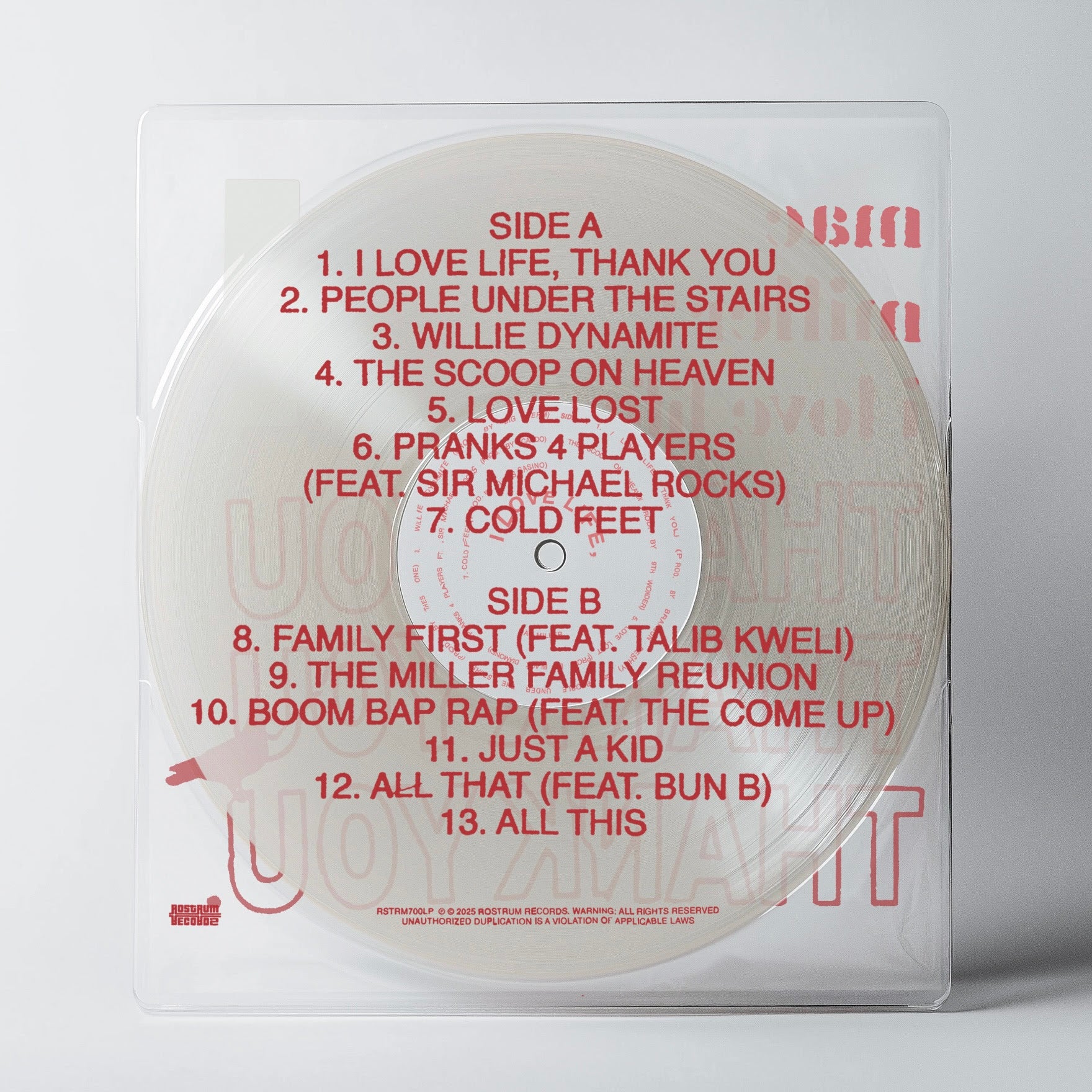 Mac Miller I Love Life, Thank You (Clear)