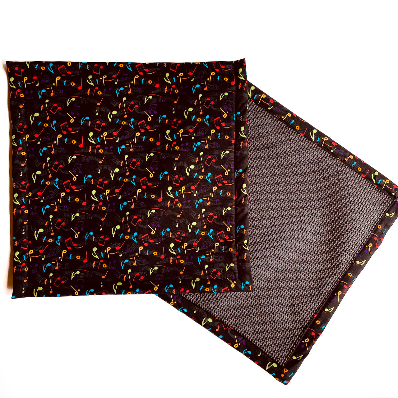 Record Cleaning Mat with Music Notes generic fabric pattern