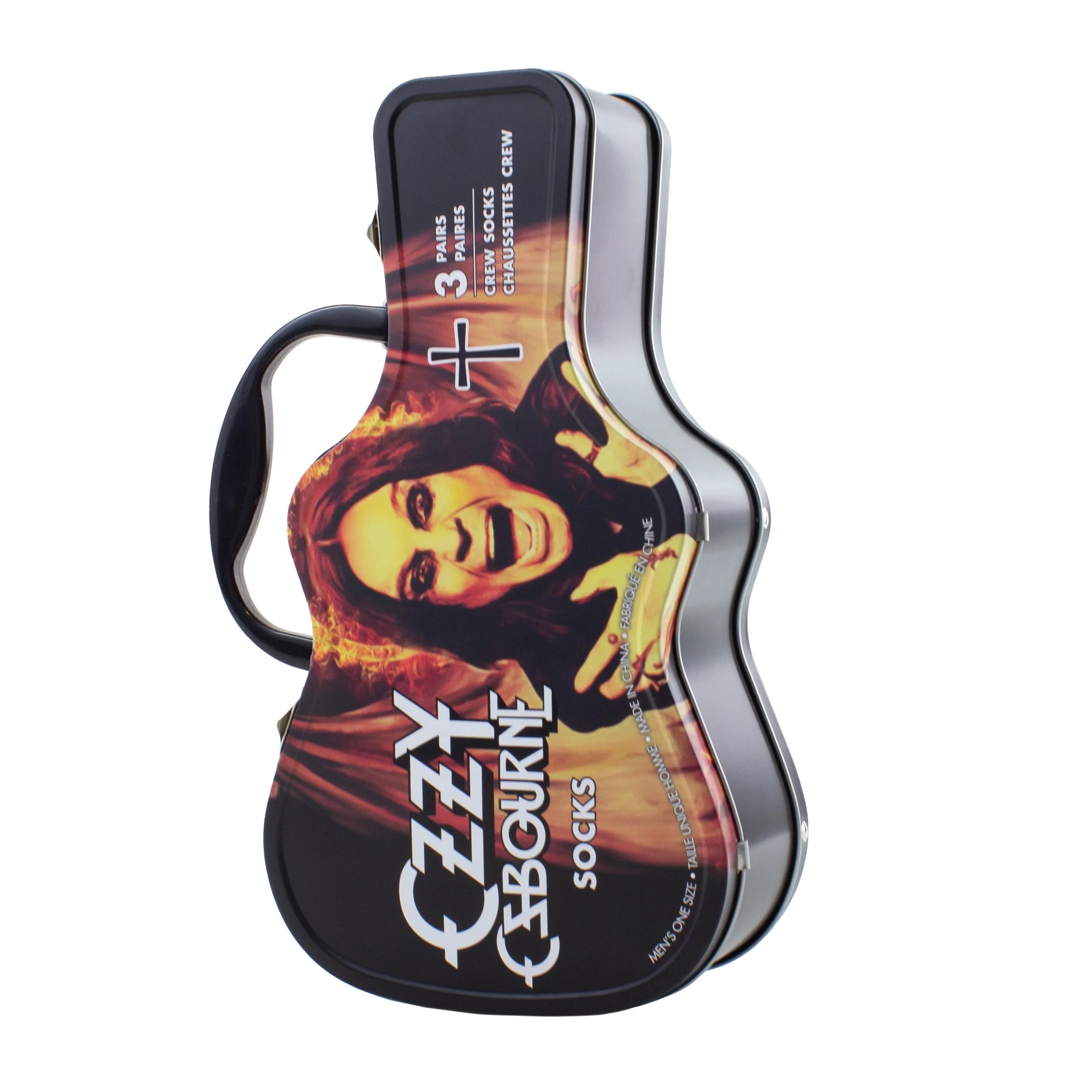 Ozzy Osbourne Guitar Tin 3-Pack Socks
