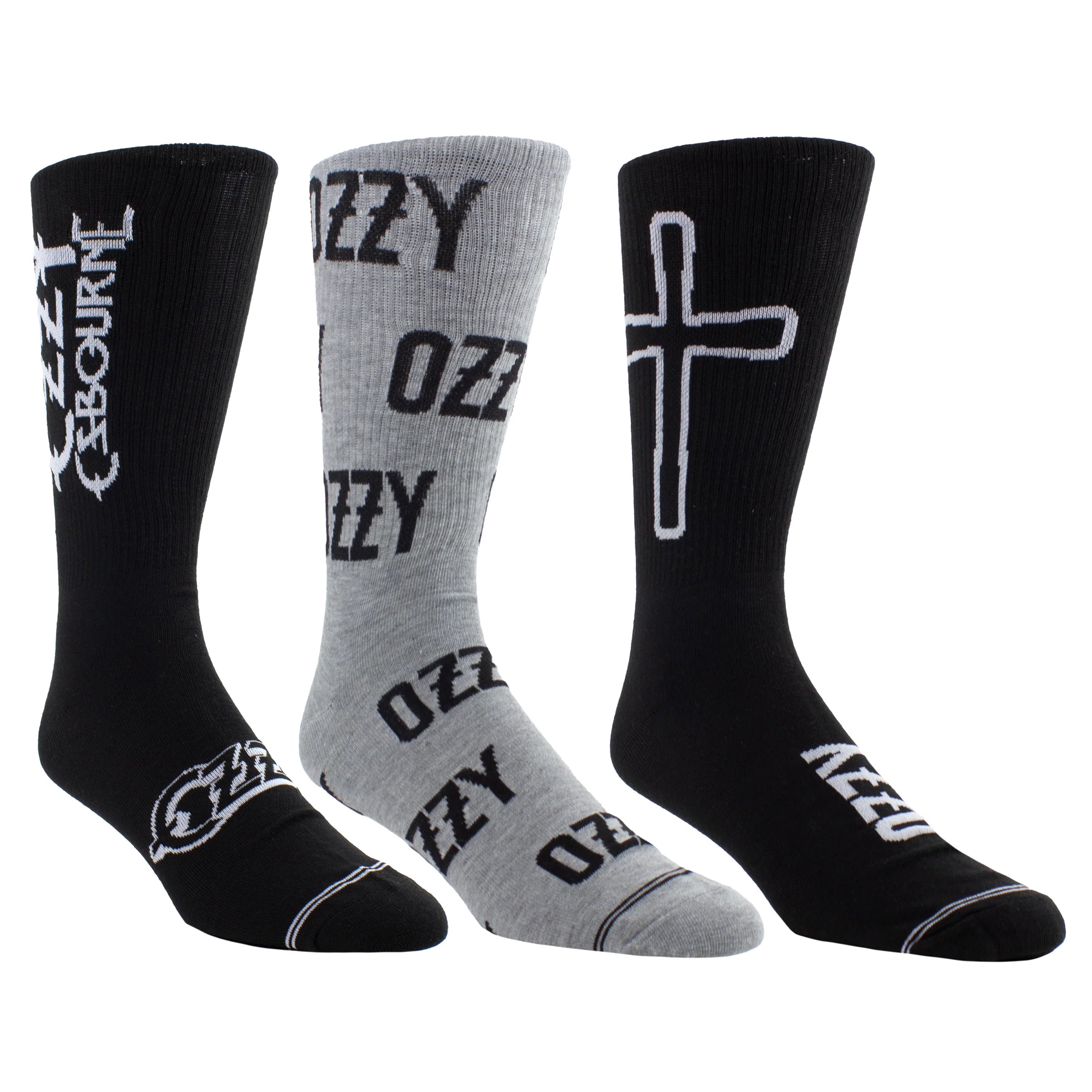Ozzy Osbourne Guitar Tin 3-Pack Socks – Deaf Man Vinyl