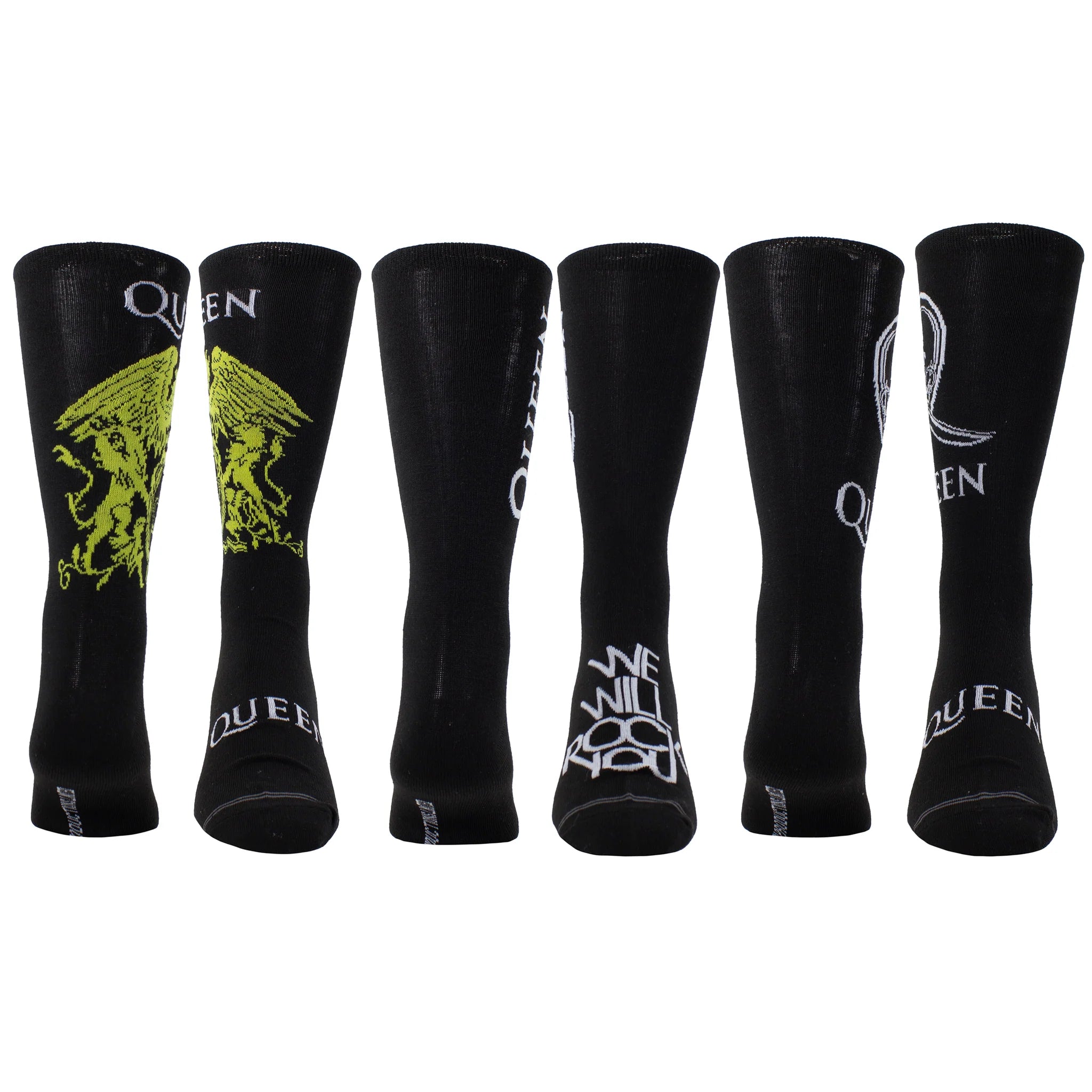 Queen Guitar Tin 3-Pack Socks