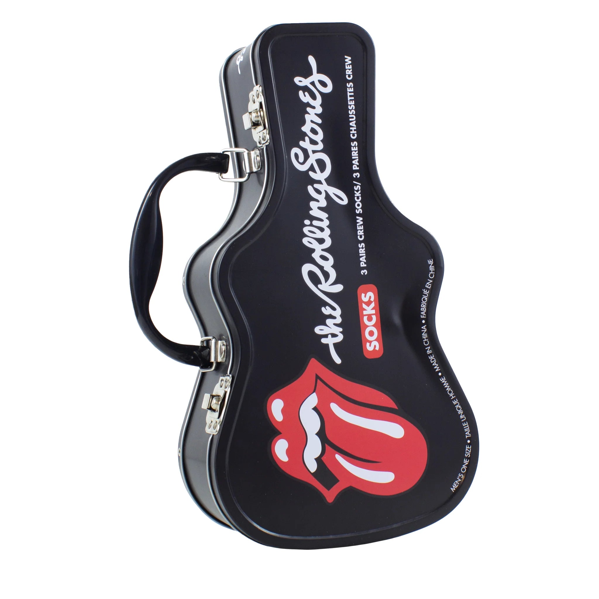 Rolling Stones Guitar Tin 3-Pack Socks