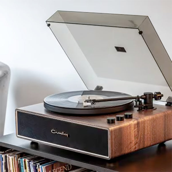 Crosley Stave Record Player (Walnut/Gold)