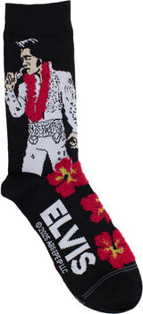 Elvis Presley Hibiscus Fuzzy Nonslip Socks