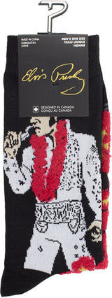 Elvis Presley Hibiscus Fuzzy Nonslip Socks