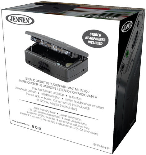 Jensen SCR-75 Stereo Cassette Player & AM/FM Radio