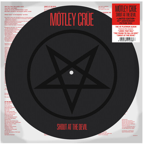 Motley Crue Shout at the Devil Picture Disc