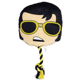 Perri's Plushie & Rope Dog Toy - Elvis Presley Head