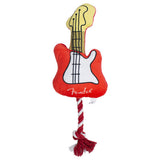 Perri's Plushie & Rope Dog Toy - Fender Guitar