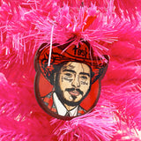 Post Malone Christmas Ornament