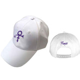 Prince Purple Logo White Baseball Cap