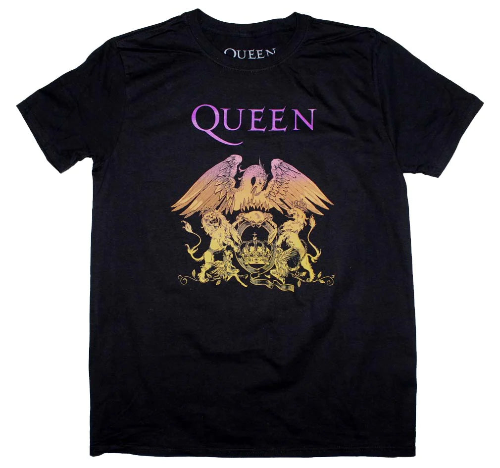 Queen classic crest gradient t-shirt