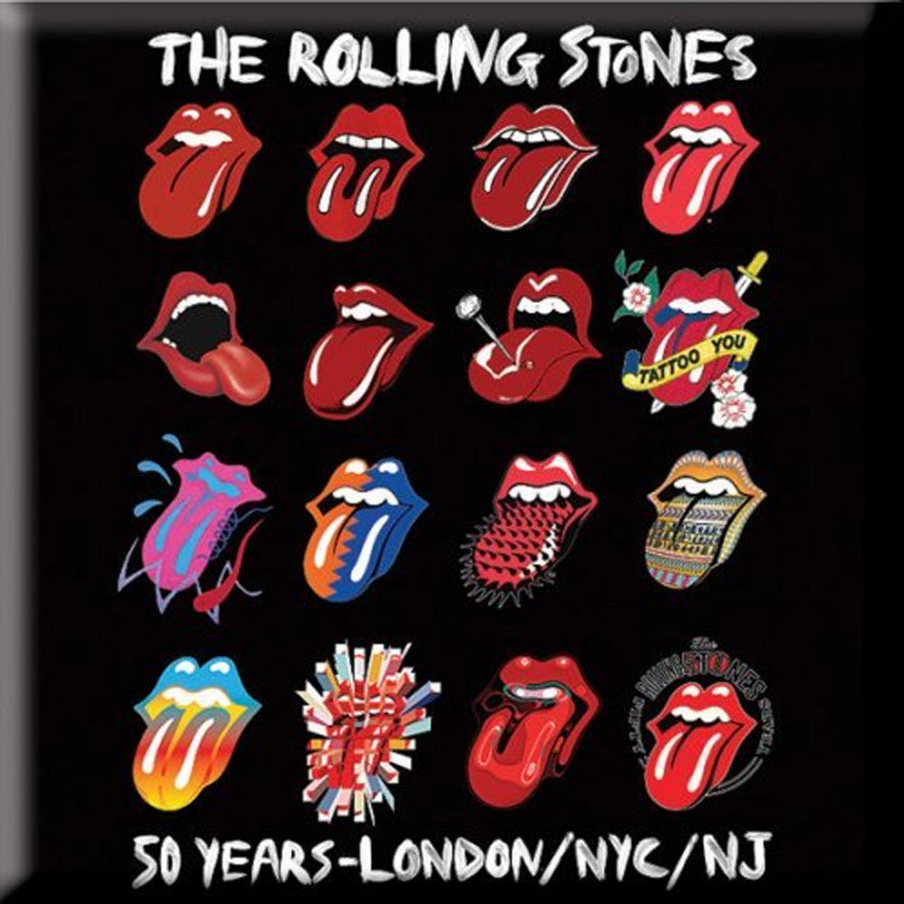 Rolling Stones Tongue Evolution Magnet