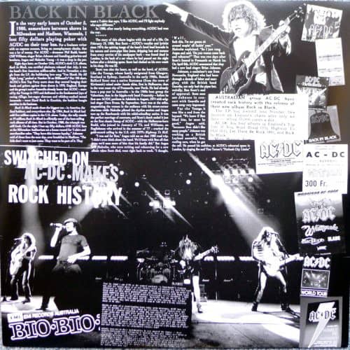AC/DC — Back In Black – Deaf Man Vinyl