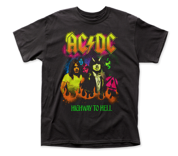 AC/DC Highway To Hell Neon Tee
