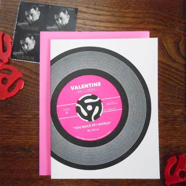 45RPM Valentine Card