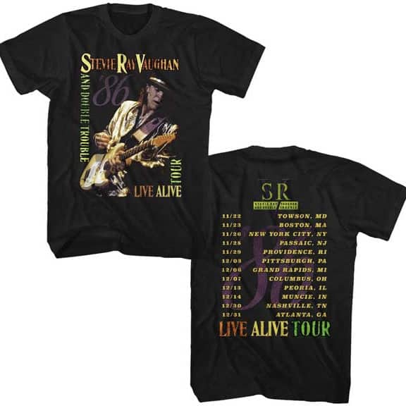 Stevie Ray Vaughan ‘86 tour tee