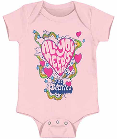 Beatles-Love-Pink-Onesie