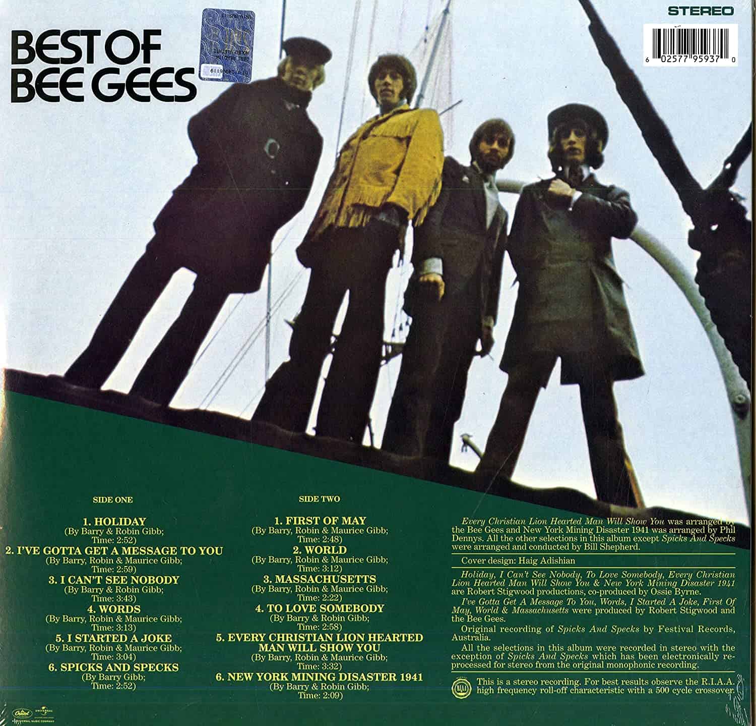Bee Gees Best Of Vinyl LP