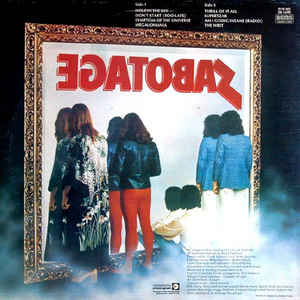 Black Sabbath — Sabotage – Deaf Man Vinyl