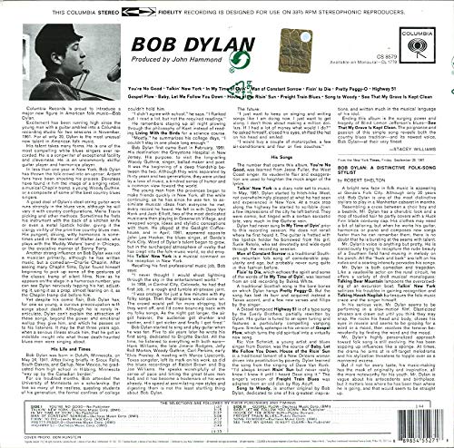 Bob Dylan first album debut