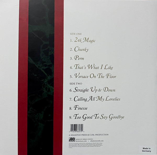 Bruno Mars — 24K Magic – Deaf Man Vinyl