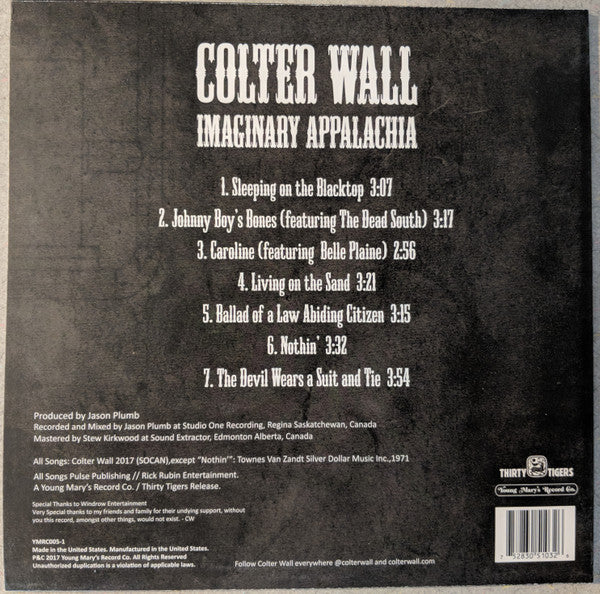 Colter Wall Imaginary Appalachia EP