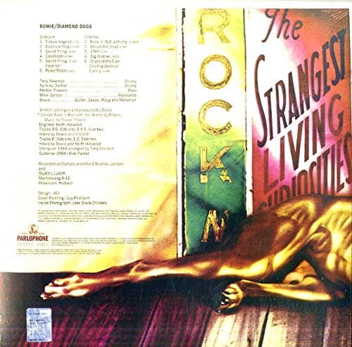David Bowie Diamond Dogs vinyl record album LP