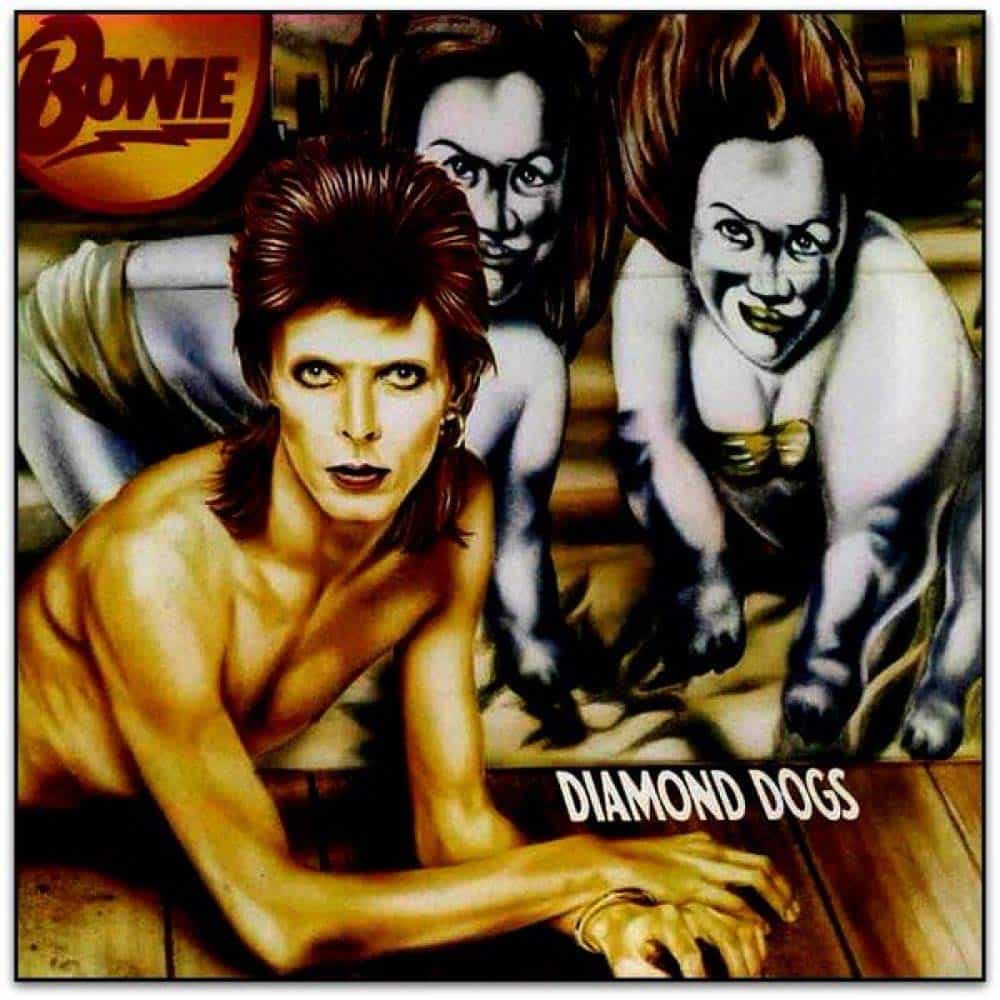 David Bowie Diamond Dogs vinyl record album LP