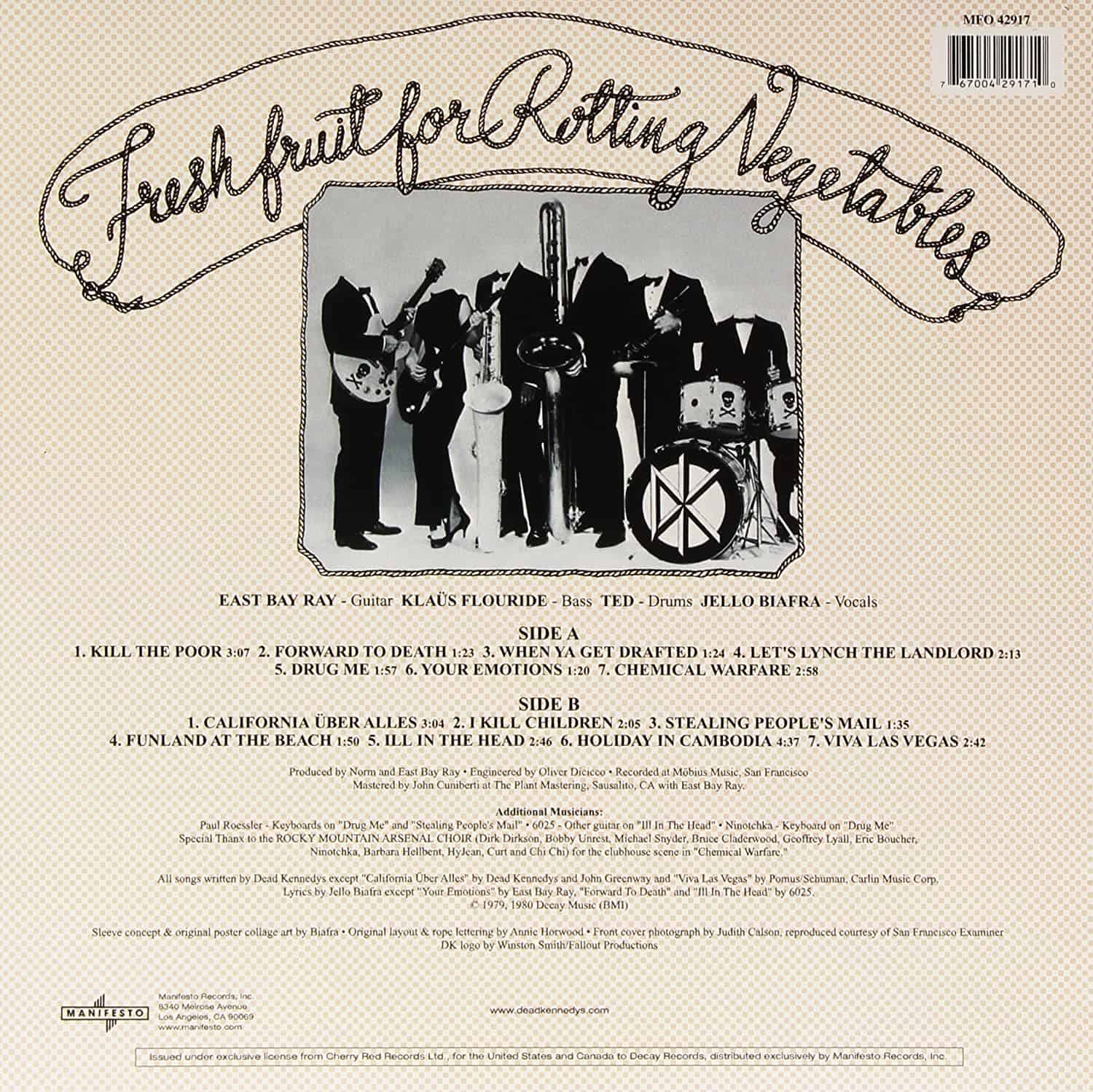 Dead Kennedys Fresh Fruit For Rotting Vegetables