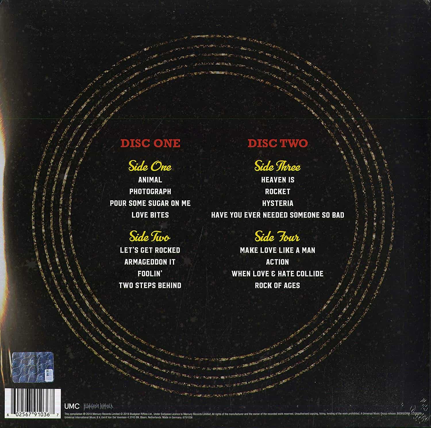 Def Leppard — The Story So Far: Best Of (2-LP) – Deaf Man Vinyl