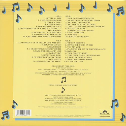 Hank Williams — 40 Greatest Hits (2-LP) – Deaf Man Vinyl