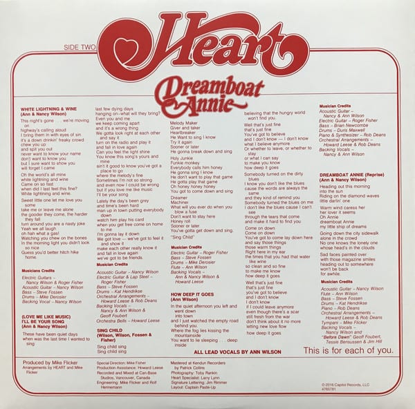 Heart — Dreamboat Annie – Deaf Man Vinyl